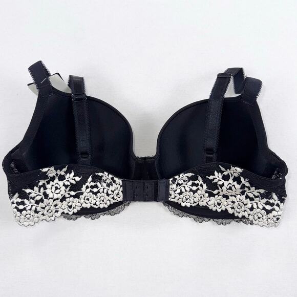 Wacoal Women's Embrace Lace Underwire Bra High Cut Panty Set 36C Small Black - Picture 5 of 15